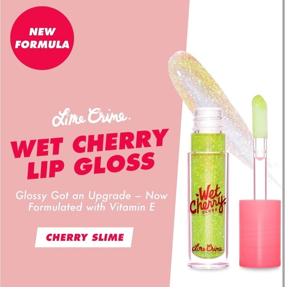 Lime Crime Wet Cherry Gloss in Cherry Slime - Picture 2 of 5